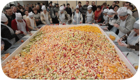 largest Greek salad Crete