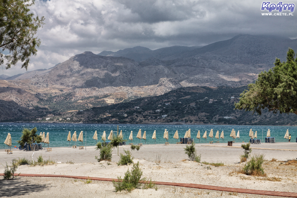 Plakias in windy weather