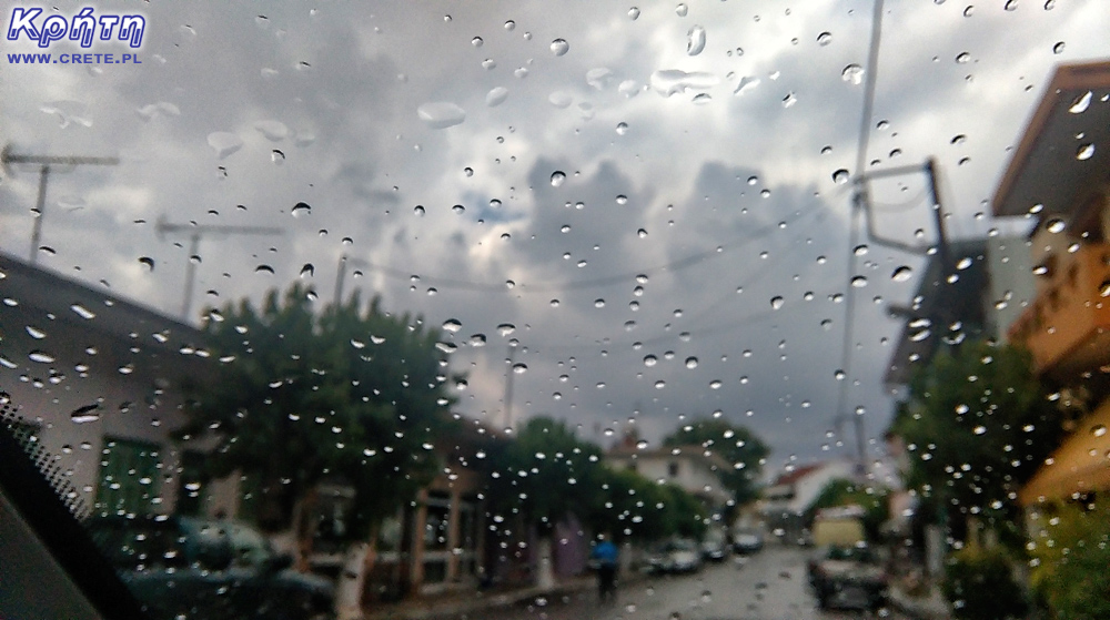 Deszczowa pogoda na Krecie