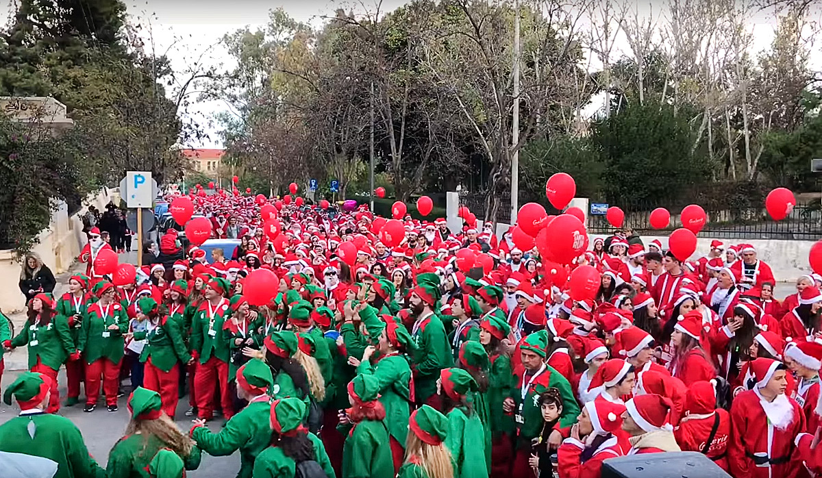 Santa Run in Chania