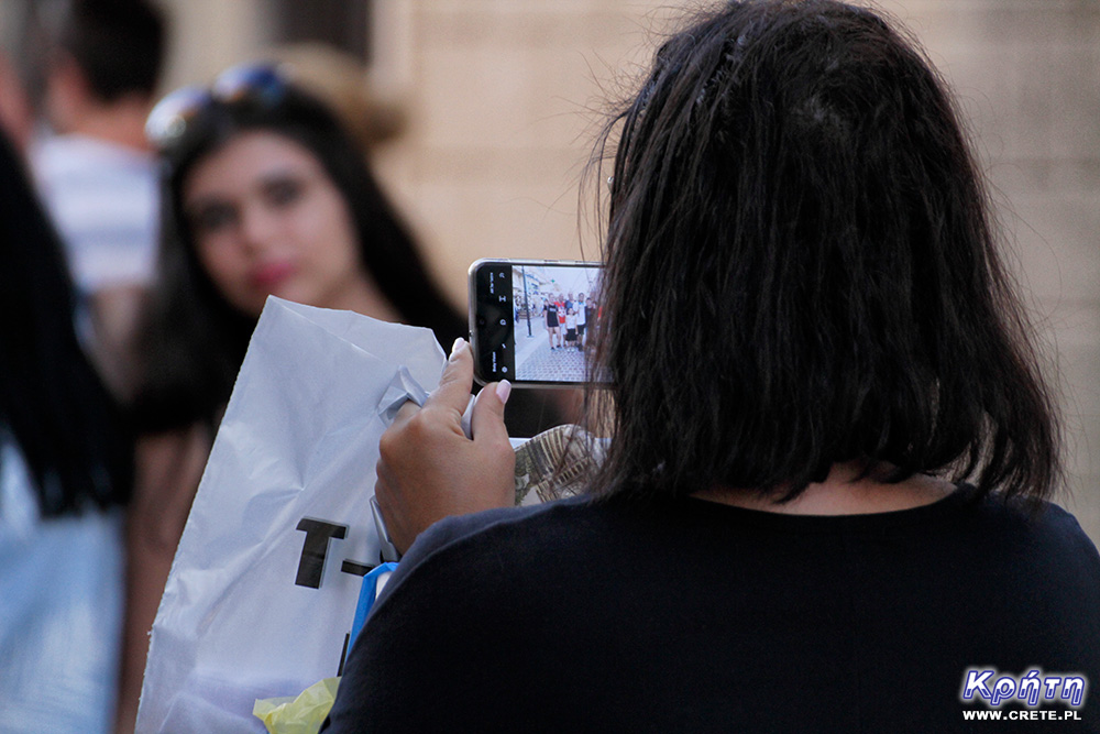 Tourists in Chania