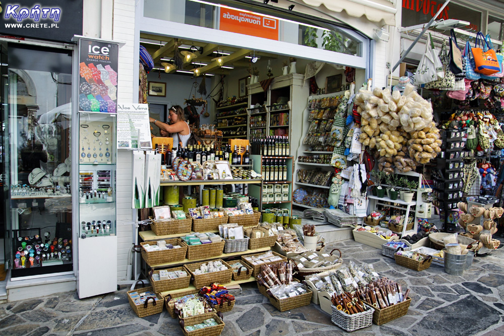 Małe sklepy w Agios Nikolaos