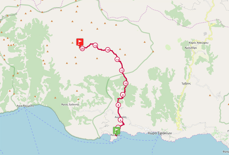 Sky Run 2019 route profile