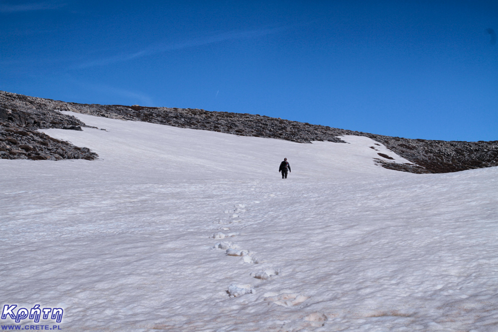 Schnee bei Psiloritis