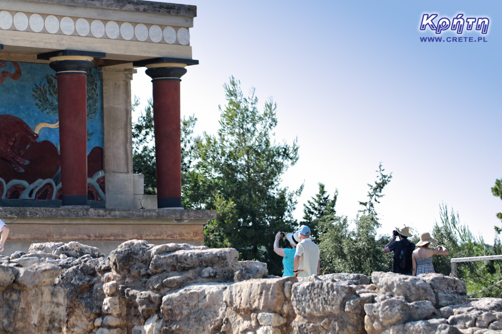 Knossos - Touristen