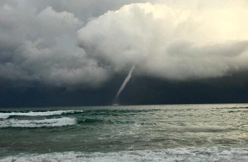 Ein Wirbelwind nördlich von Rethymno