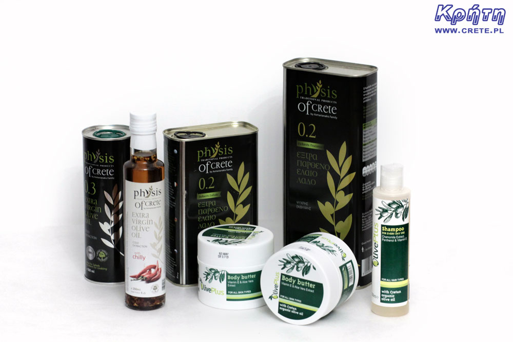 Physis von Kreta und OlivePlus Produkte