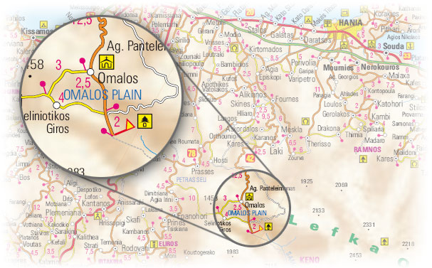 Map of Omalos