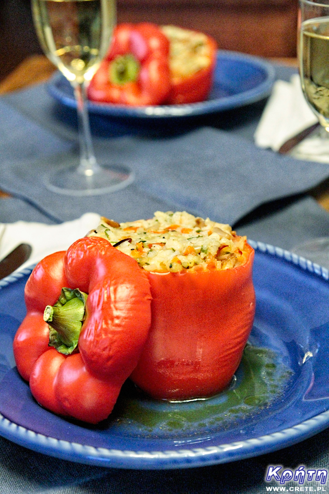 Peppers stuffed with calamari