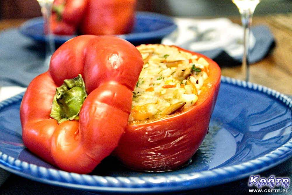 Peppers stuffed with calamari