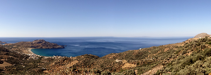 Plakias - panorama of the bay