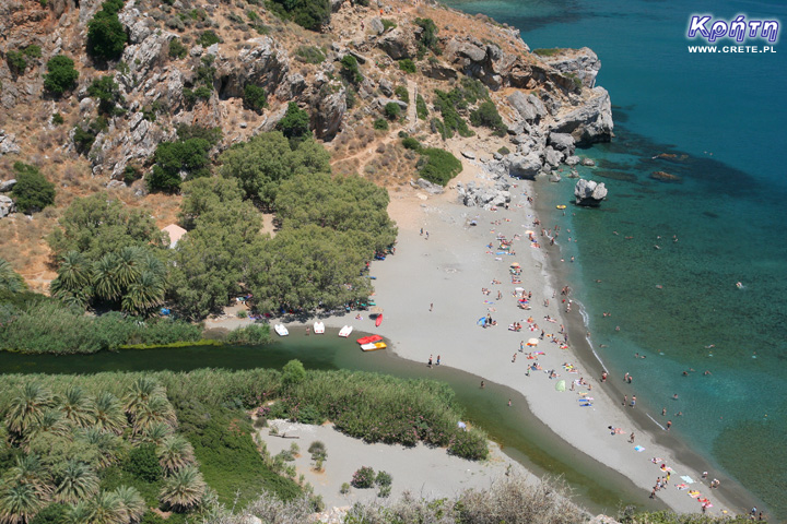 Plaża Preveli widok z góry