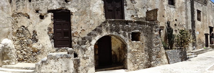 Preveli panorama of buildings