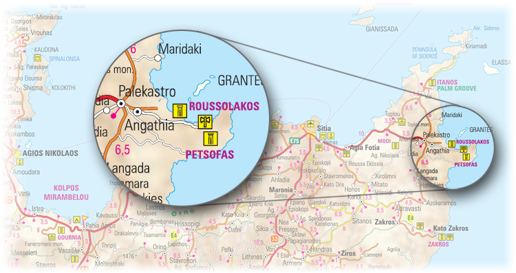 Roussolakos - map