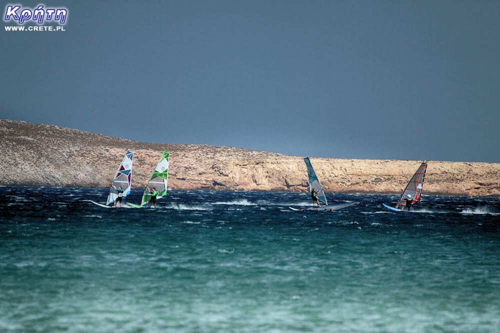 Surfer auf Kouromenos