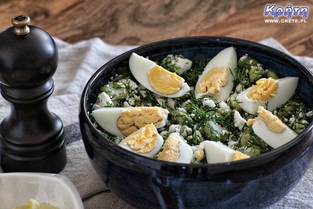 Broad bean salad