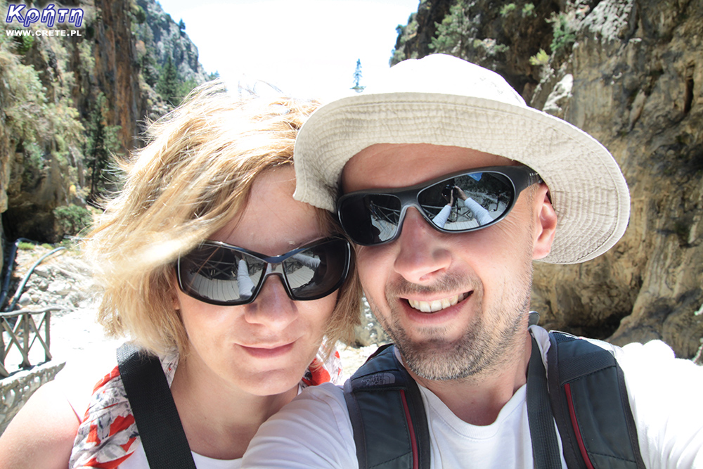 Happy after passing the Samaria Gorge