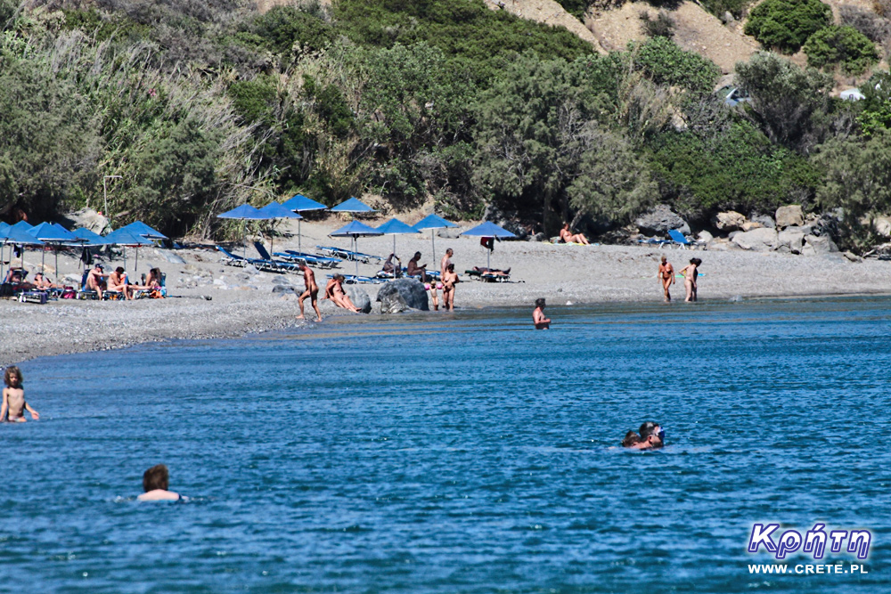 Nudists on the beach of Souda