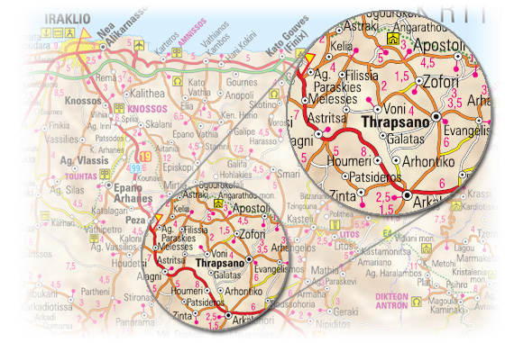 Thrapsano - Karte