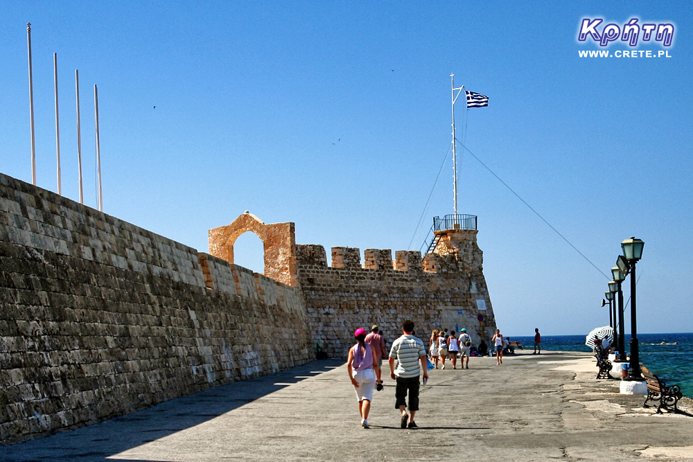 Flag fluttering over the fortress of Frikas