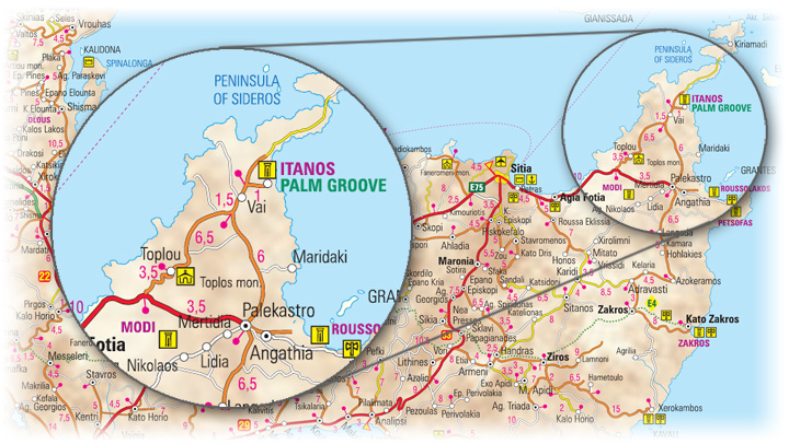 Mapa dojazdu do Vai